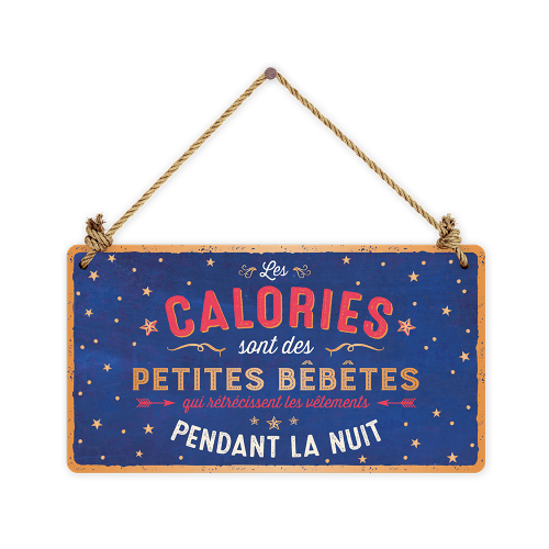 PANCARTE "LES CALORIESé