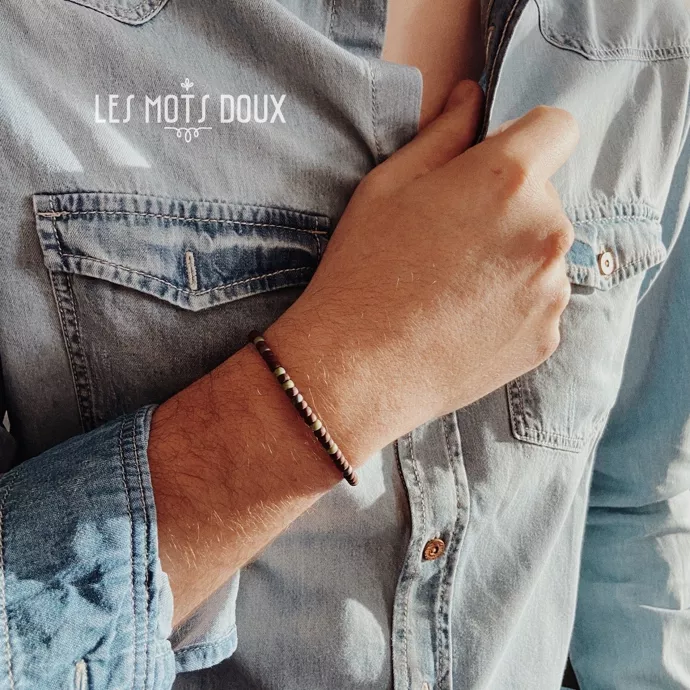 Bracelet homme code morse : Amour